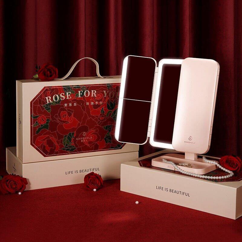 Trifold© | Espelho Inteligente com LED e Zoom Reclinável